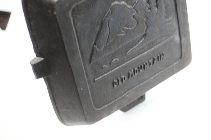 Vintage Old Mountain Cast Iron Square Grill Pan 10" Ribbed Skillet