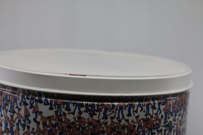 Vintage 1991 Where’s Waldo Metal Storage Tin Canister – Holiday Delights – Martin Handford