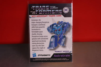 Transformers 40th Anniversary Astrotrain Trading Card #39