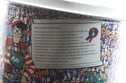 Vintage 1991 Where’s Waldo Metal Storage Tin Canister – Holiday Delights – Martin Handford