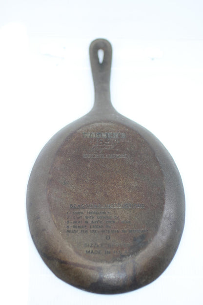Wagner's 1891 Original Cast Iron Skillet Frying Pan Made in USA Vintage
