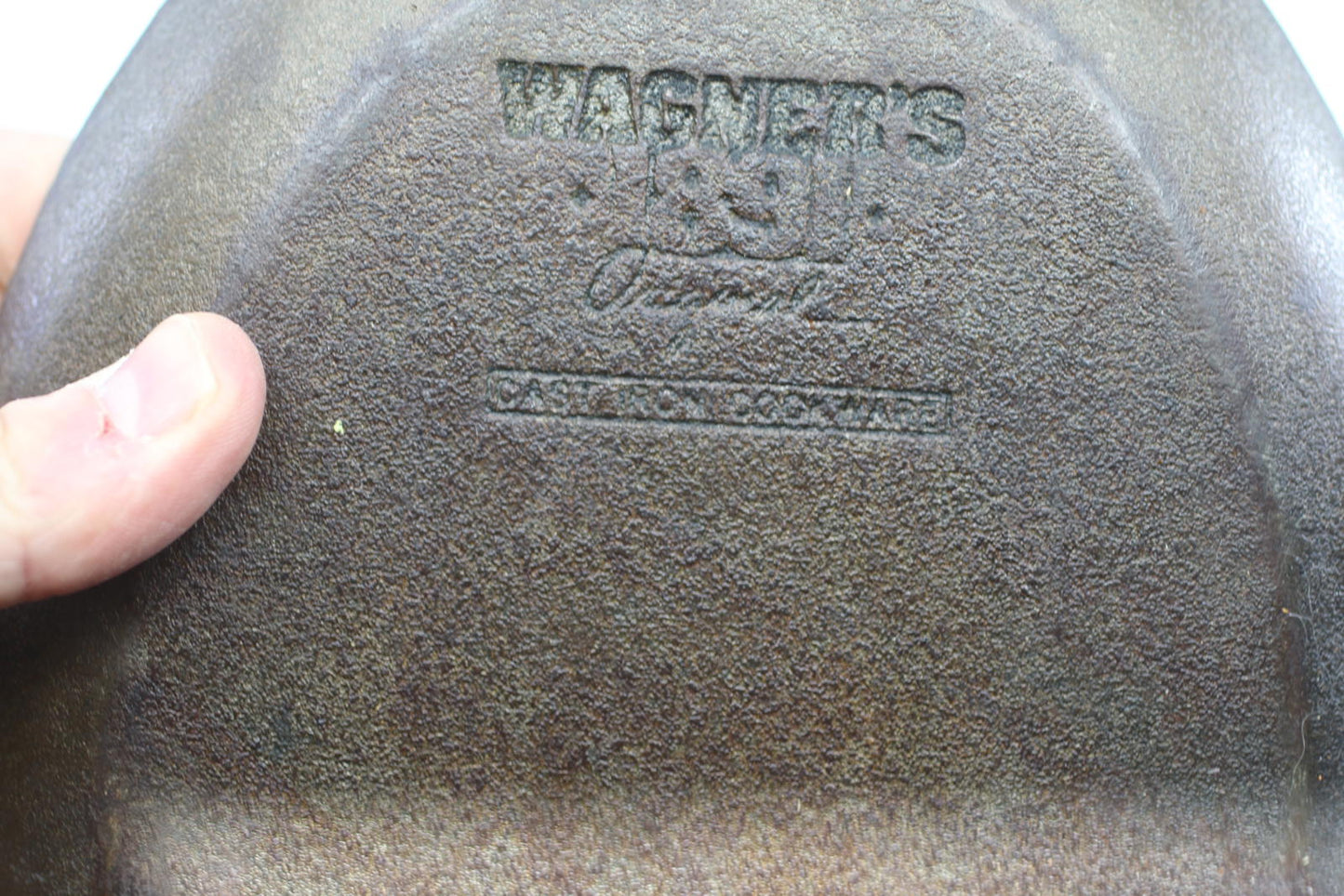 Wagner's 1891 Original Cast Iron Skillet Frying Pan Made in USA Vintage