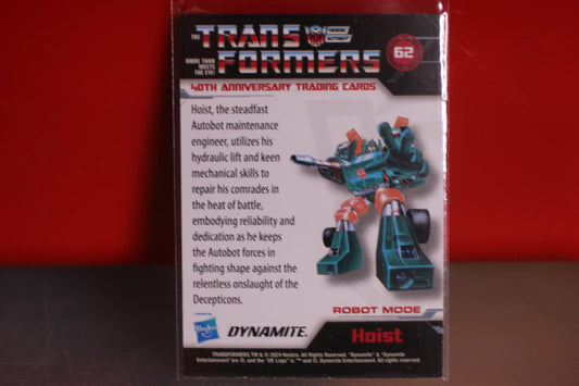 Transformers 40th Anniversary Trading Card - Hoist #62 Dymanite