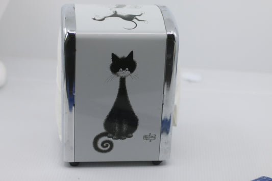 Napkin dispenser Dubout and Editions Clouet with cute cats desigh