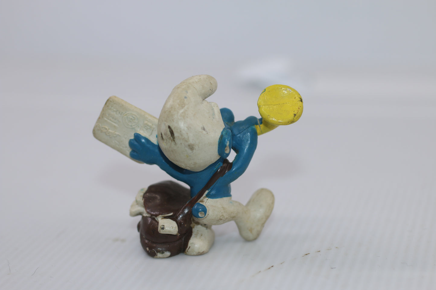 Smurfs Postman Smurf 1978 Valentine Letter Vintage Figure PVC Toy Figurine Peyo
