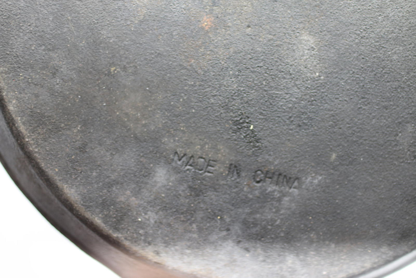 12in Cast Iron Skillet Frying Pan Dual Spout Made in China