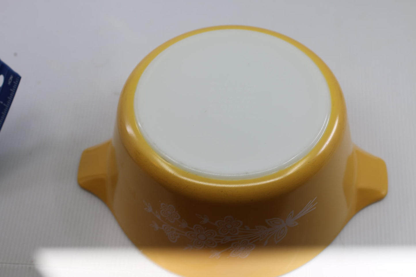 Vintage PYREX Casserole Dish 472-B BUTTERFLY Yellow NO LID
