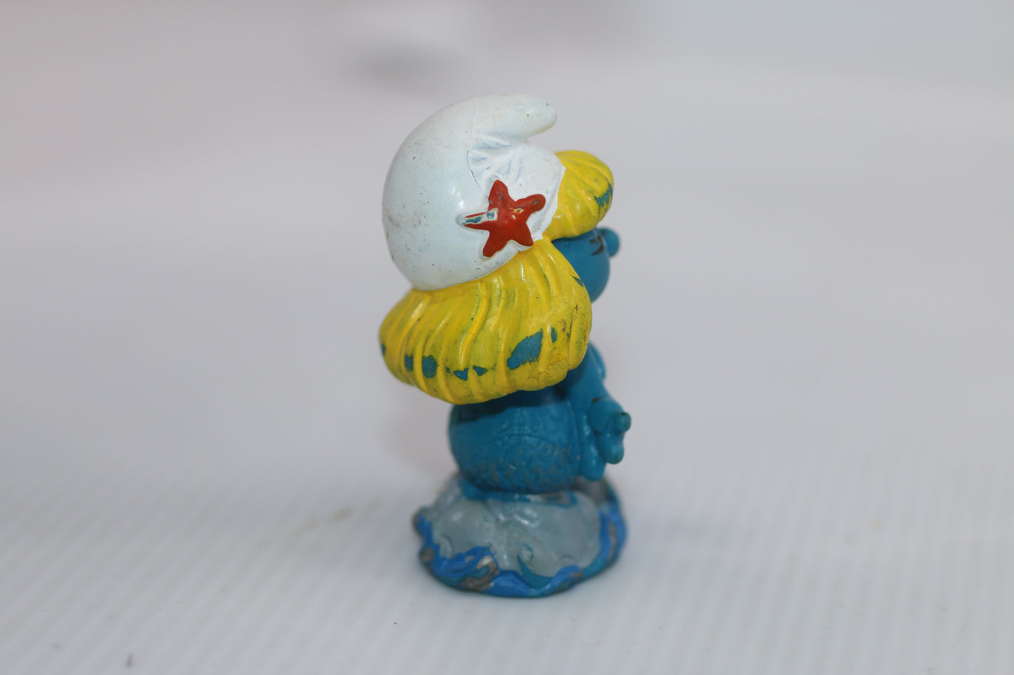 Vintage Mermaid Smurfette Smurf Collectable Vinyl Figure toy 20142