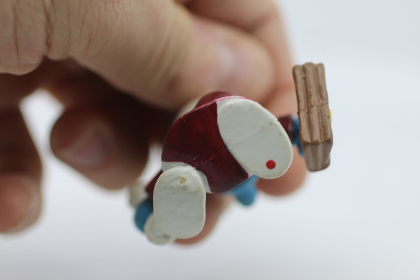 PEYO SCHLEICH VTG 1981 SMURFS # 20130 BROWN GRADUATE SMURF PVC FIGURINE #2