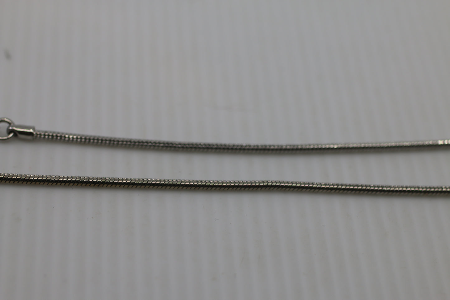 Vintage SPOUTNIK Silver Tone Snake Chain Necklace w/ Extender – Minimalist Retro Jewelry