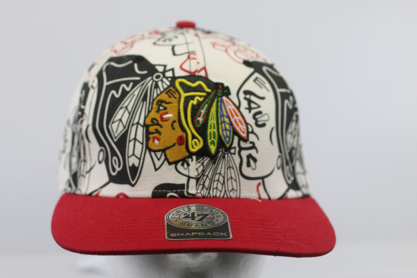 Chicago Blackhawks Bravado Captain White 47 Brand Adjustable Hat