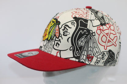 Chicago Blackhawks Bravado Captain White 47 Brand Adjustable Hat