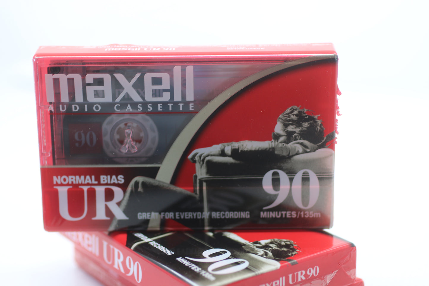 3x MAXELL UR 90 Minute Blank AUDIO CASSETTE TAPE Normal Bias New Sealed