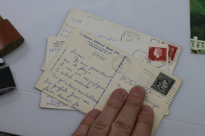 Vintage Postcard Lot Canada & USA 1960s–1970s Handwritten & Postmarked (4 pcs)