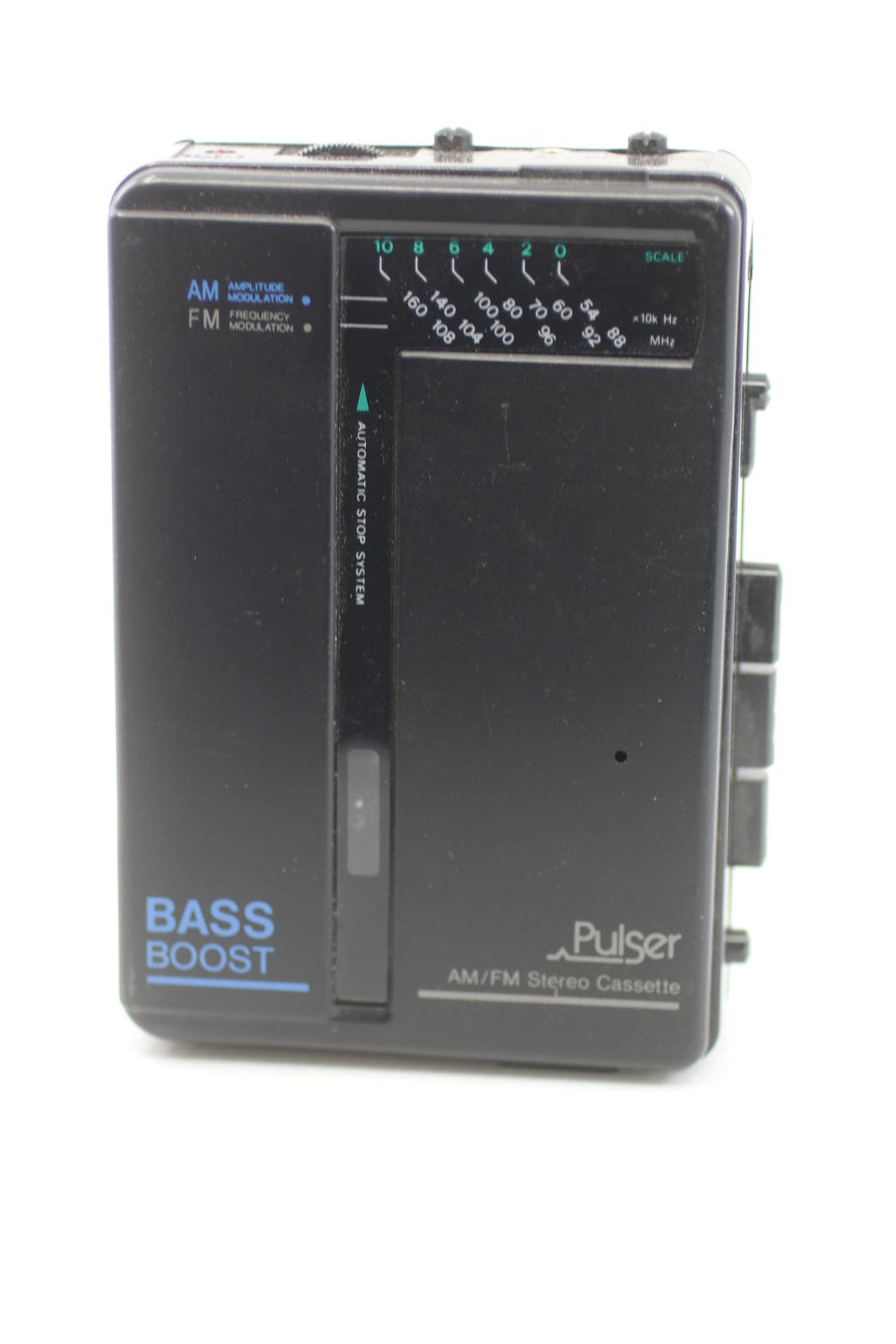 Pulser AM/FM Stereo Cassette Player Bass Boost Vintage Portable Walkman