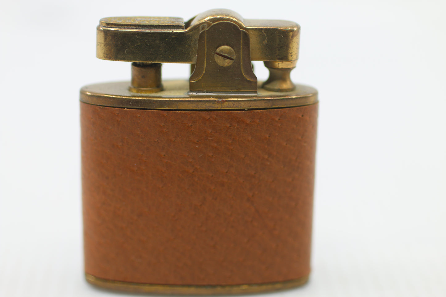 Vintage Champion Leather Wrapped Petrol Lighter France “50” Aér – 1950s
