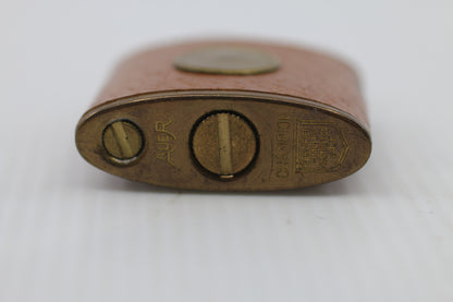Vintage Champion Leather Wrapped Petrol Lighter France “50” Aér – 1950s