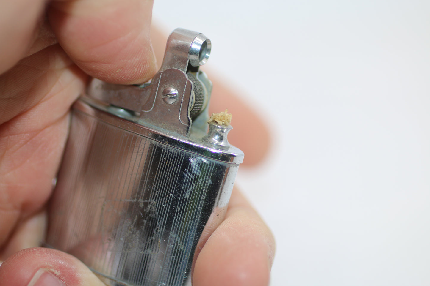 Vintage Chrome Flip Top Lighter “Superior Quality” Japan – Unbranded – Needs Fuel