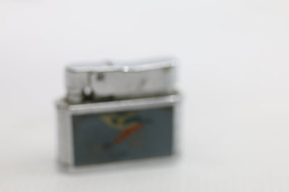 Vintage Colibri Lighter West Germany Enamel Fly Fishing Lure Patina 1950s