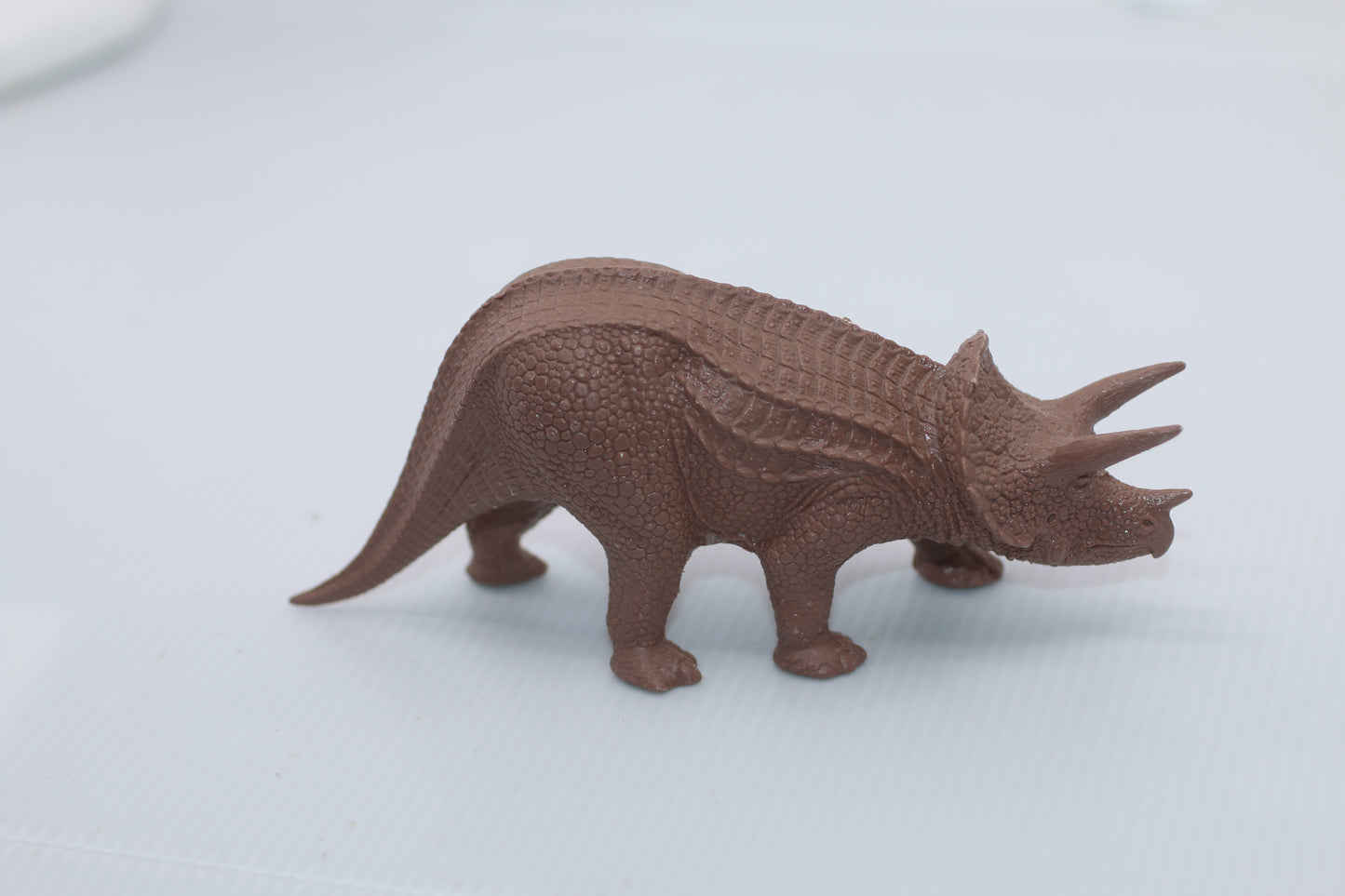 Vintage Natural History Museum Triceratops Dinosaur Toy Model by Invicta 1975