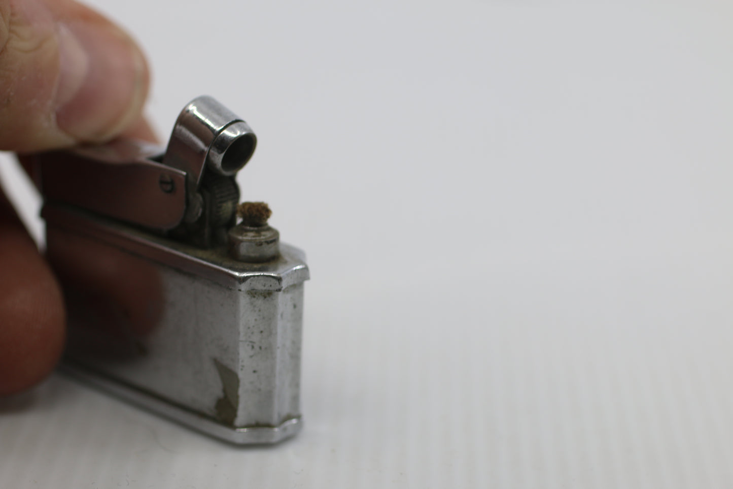 Vintage Colibri Lighter West Germany Enamel Fly Fishing Lure Patina 1950s