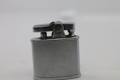 Vintage Ronson Petrol Lighter Silver Tone Vertical Ribbed Case – Made in England