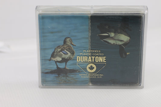 Vintage Duratone Plastic Coated Playing Cards – Canadian Deck – Ducks QC