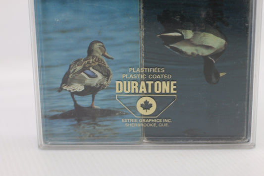 Vintage Duratone Plastic Coated Playing Cards – Canadian Deck – Ducks QC