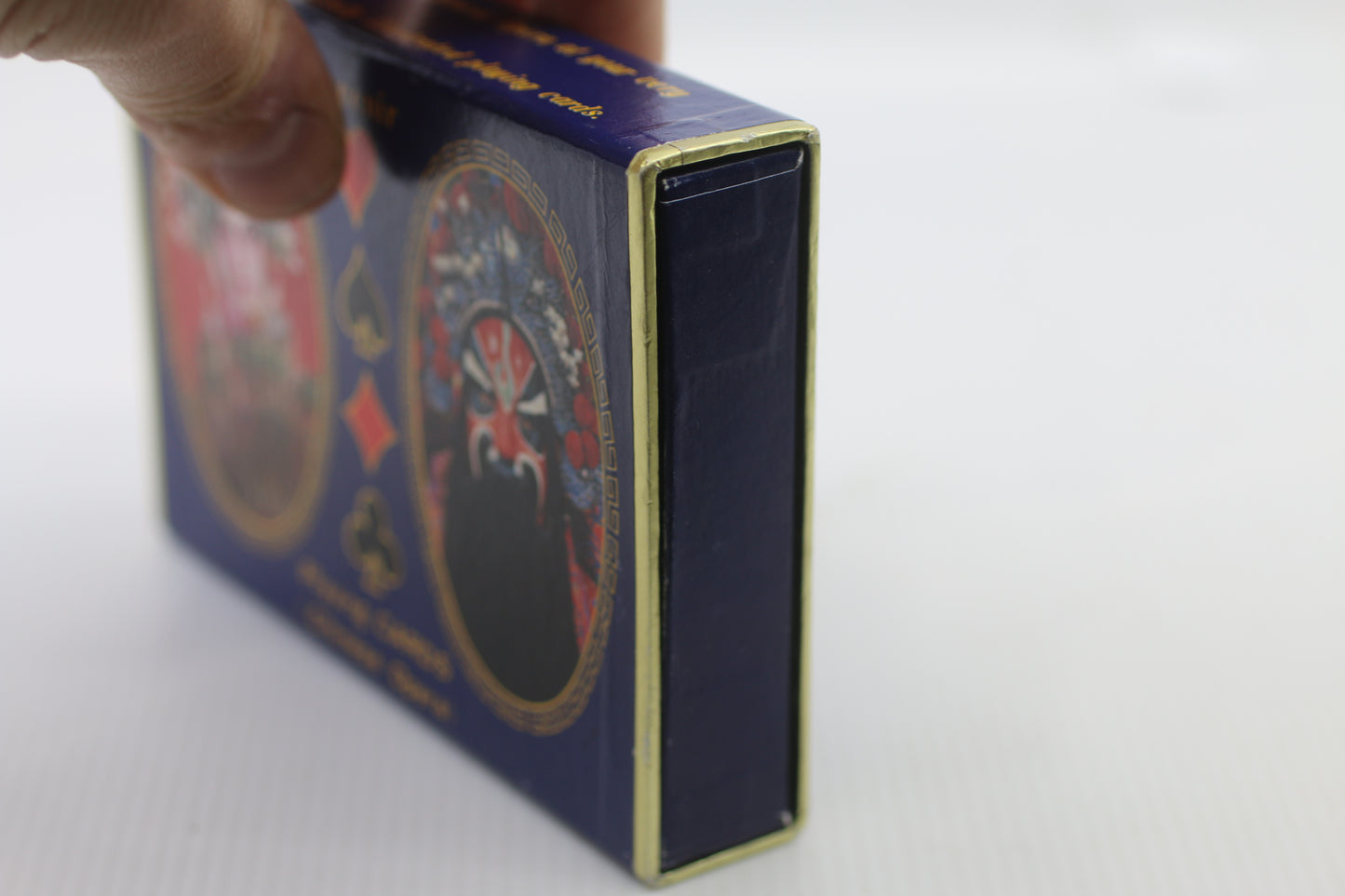 Vintage Chinese Opera Souvenir Playing Cards Set w Box Booklet Plastic Coated
