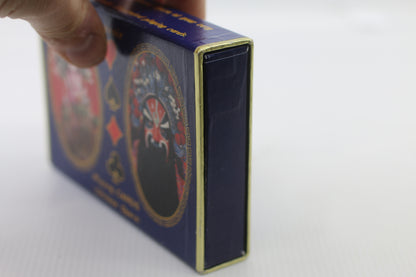 Vintage Chinese Opera Souvenir Playing Cards Set w Box Booklet Plastic Coated