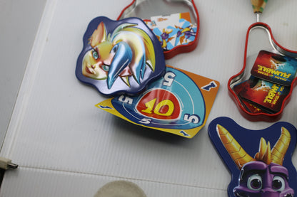 Mixed Toy Lot – Wooden Spinning Top, Fidget Spinner, Kids Slap Bracelet DIY