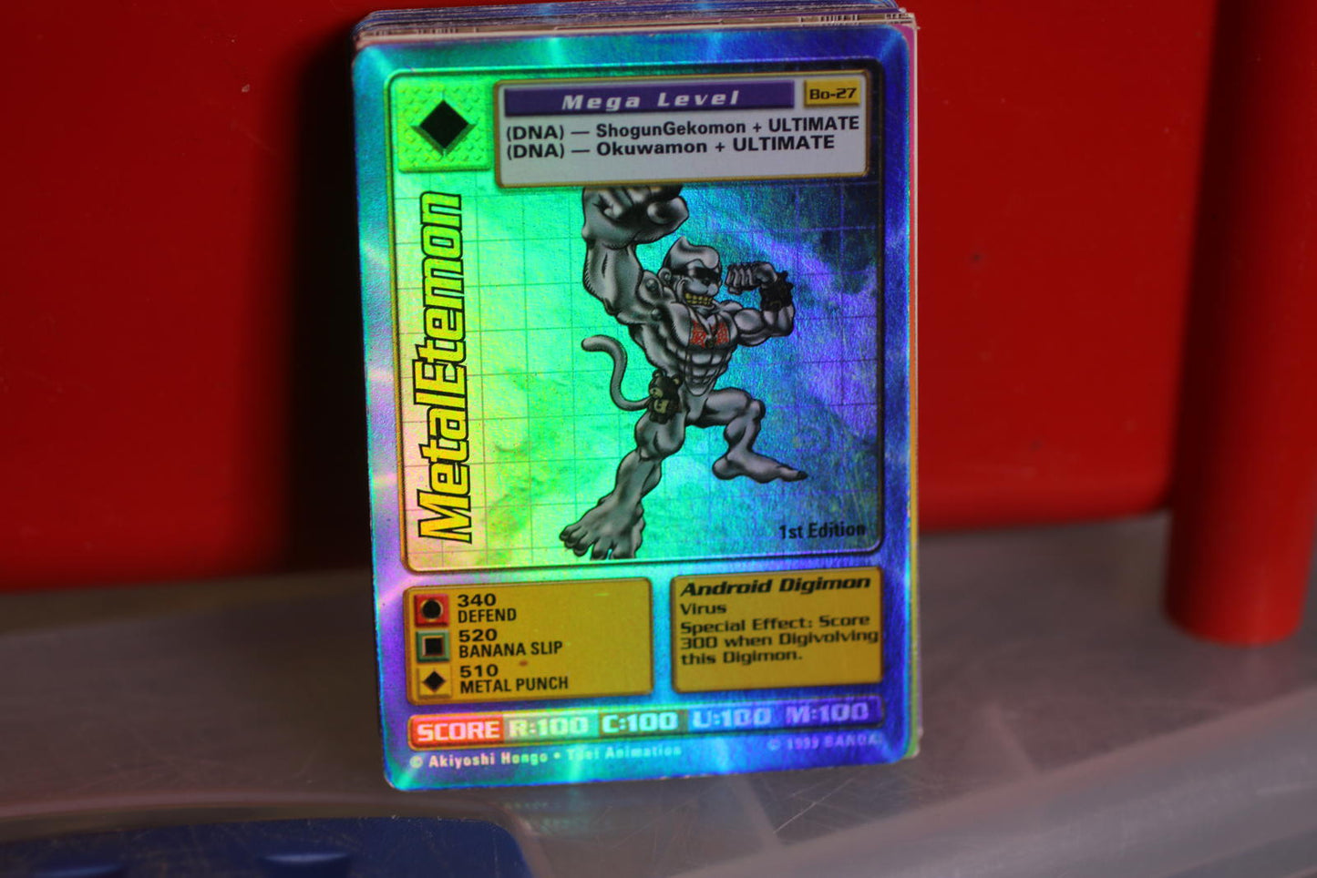 MetalEtemon Holo Foil Bo-27 1999 Ultra Rare Digimon Card TCG 1st Edition Bandai