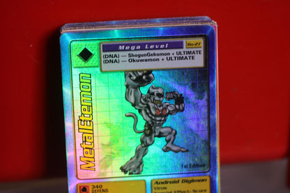 MetalEtemon Holo Foil Bo-27 1999 Ultra Rare Digimon Card TCG 1st Edition Bandai