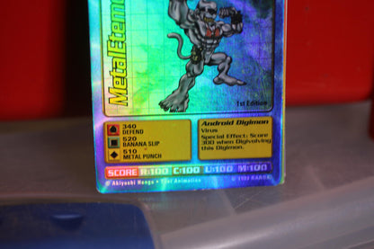 MetalEtemon Holo Foil Bo-27 1999 Ultra Rare Digimon Card TCG 1st Edition Bandai