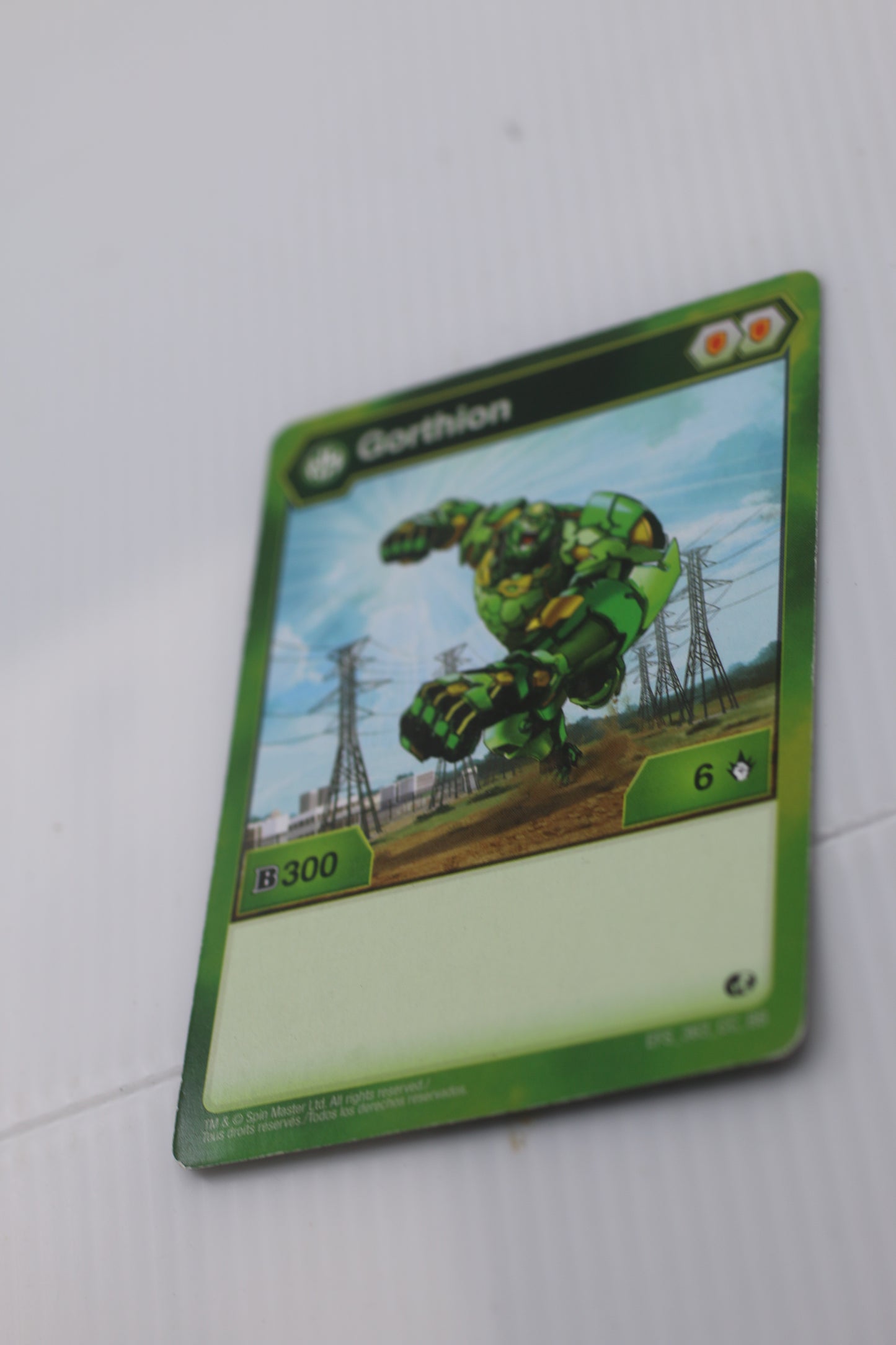 BAKUGAN Battle Planet VENTUS "GORTHION" 2 Bakucores CARD 363_CC_BB