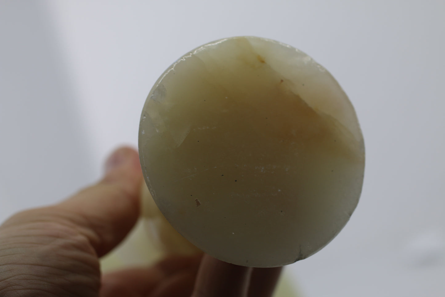 Vintage Green Onyx Stone Candlesticks Pair Hand Turned Marble Candle Holders