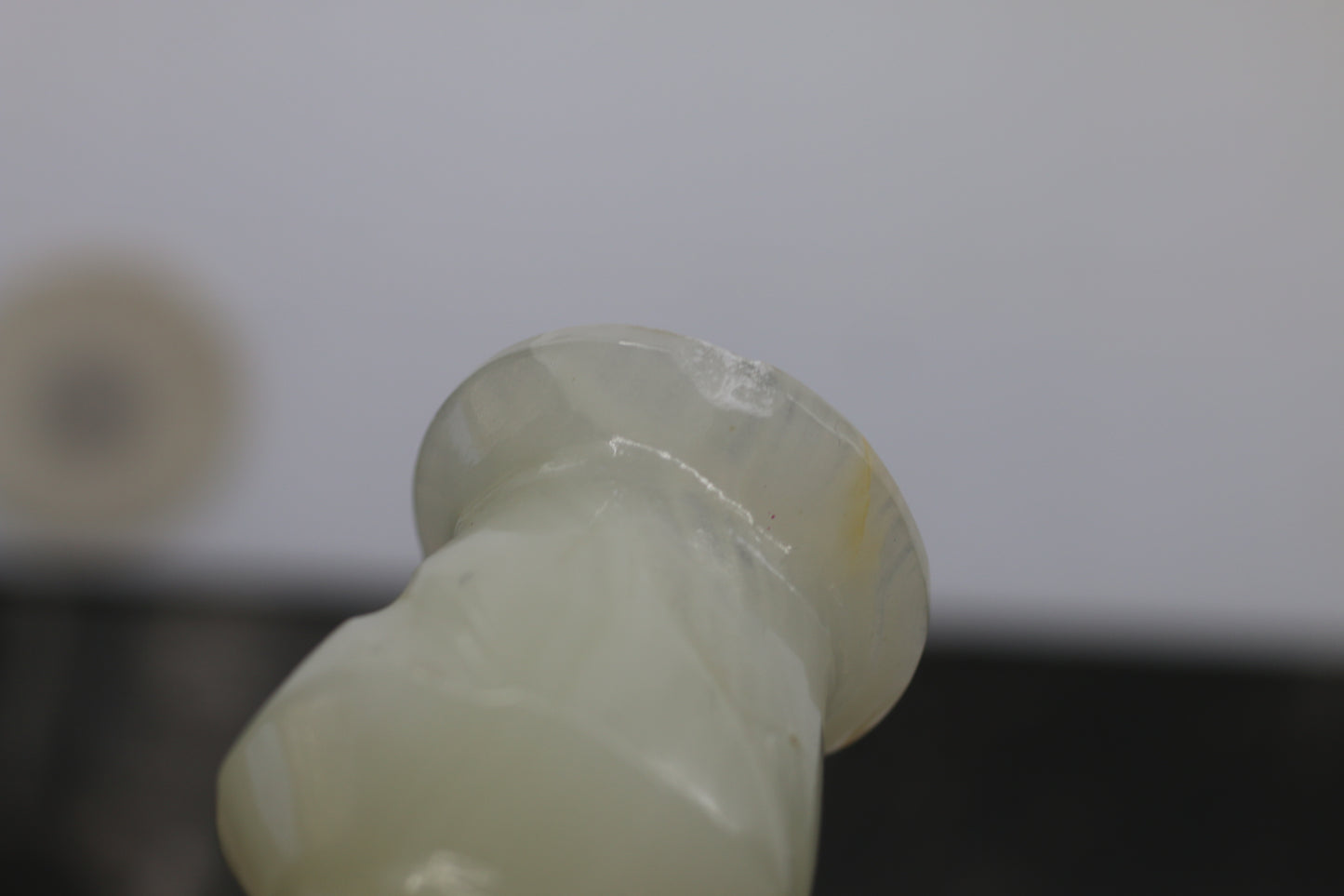 Vintage Green Onyx Stone Candlesticks Pair Hand Turned Marble Candle Holders