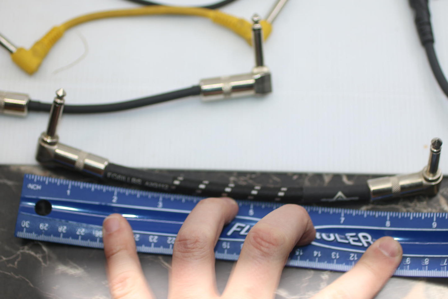Huge Lot Guitar Patch Cables 1/4" TS Fender Hosa Right Angle Pedalboard