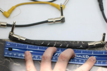 Huge Lot Guitar Patch Cables 1/4" TS Fender Hosa Right Angle Pedalboard