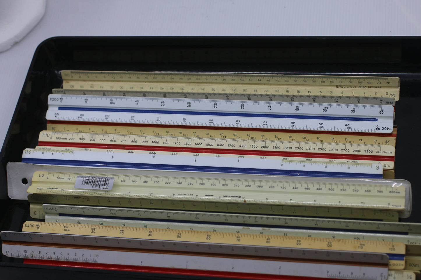 VTG Huge lot Architect Triangle Scale Ruler Drafting Measurements Tool Vintage