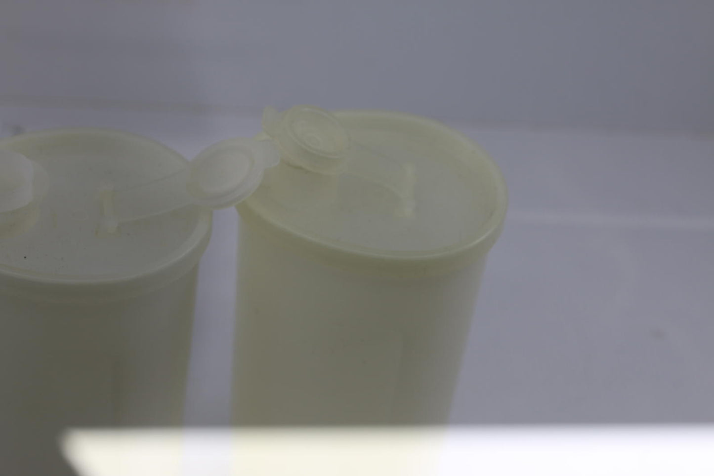 Vintage Tupperware Shaker Pour Container Set of 2 Flip Top Canada Containers