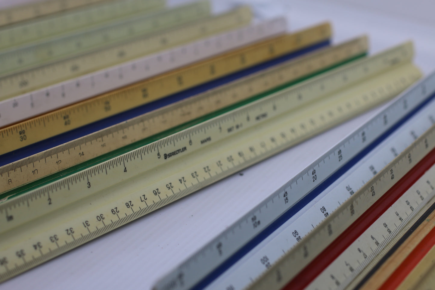 VTG Huge lot Architect Triangle Scale Ruler Drafting Measurements Tool Vintage