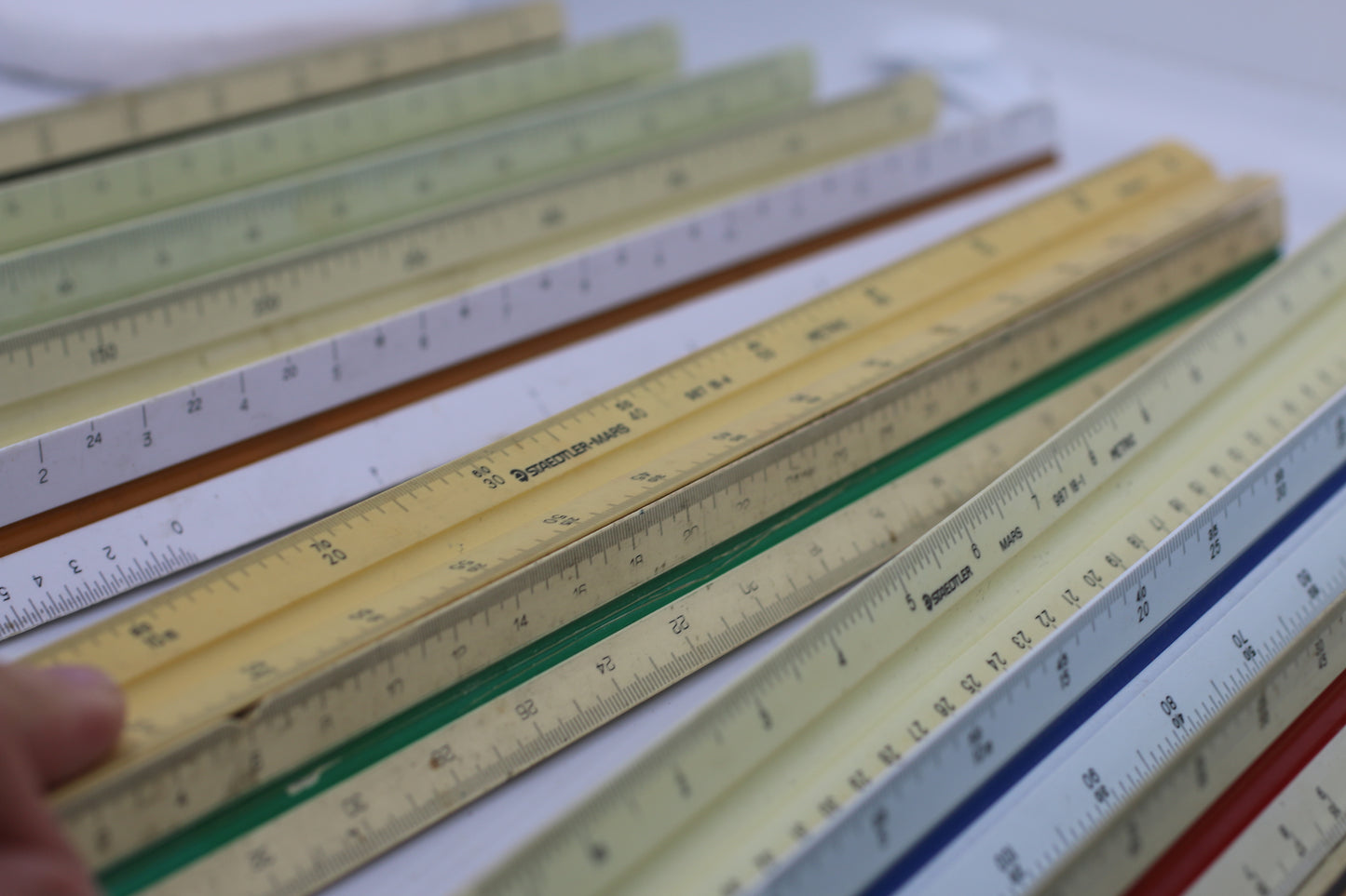 VTG Huge lot Architect Triangle Scale Ruler Drafting Measurements Tool Vintage