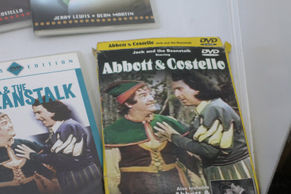 Lot dvd Road to bal+Africa Screams+AtWar with the army Abbott & Costello