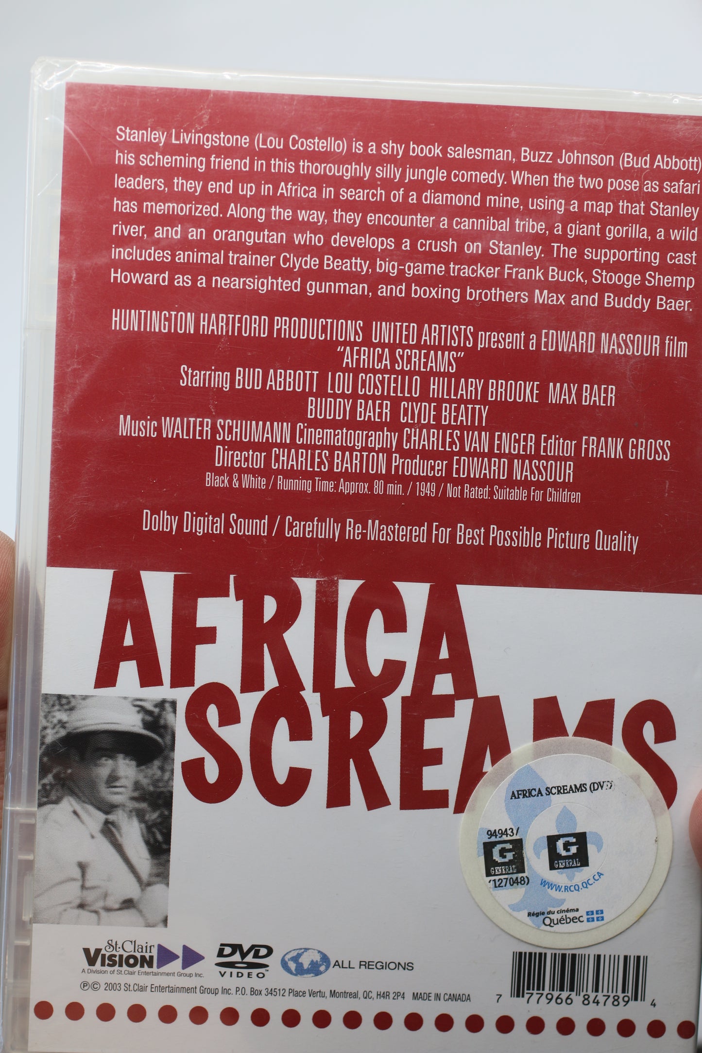 Lot dvd Road to bal+Africa Screams+AtWar with the army Abbott & Costello