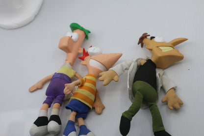 Jakks Disney Phineas & Ferb Doll Gabble Head Dr Doofenshmitz & Flynn