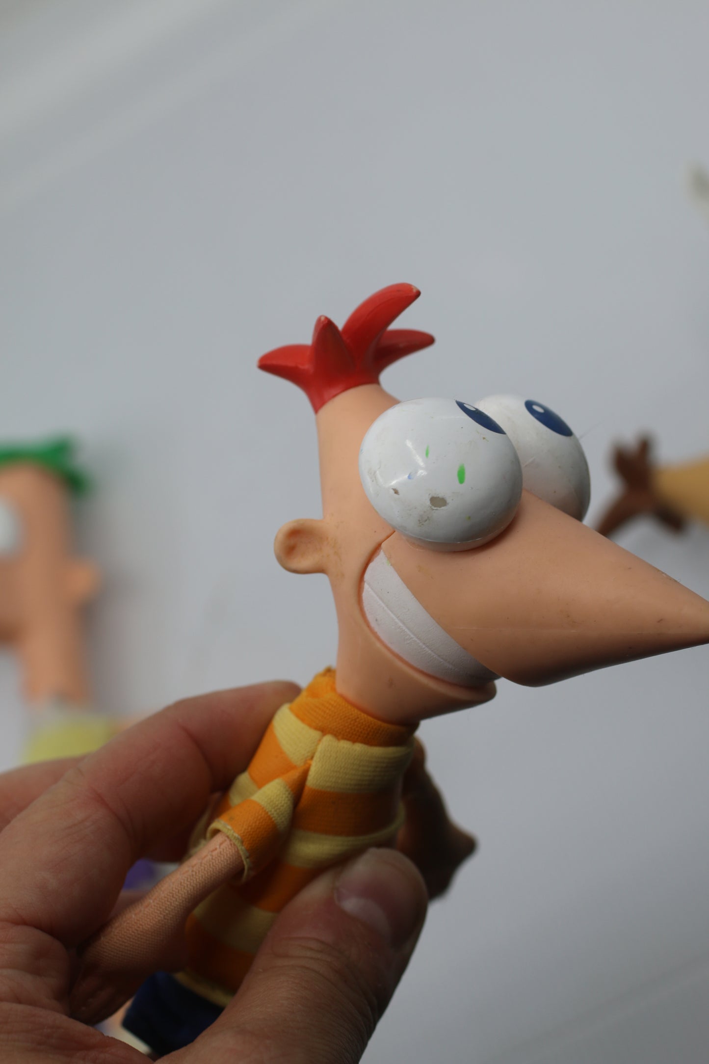 Jakks Disney Phineas & Ferb Doll Gabble Head Dr Doofenshmitz & Flynn