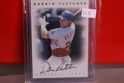 Montreal Expos 1996 Leaf Signature Series Autographed Darrin Fletcher Bronze