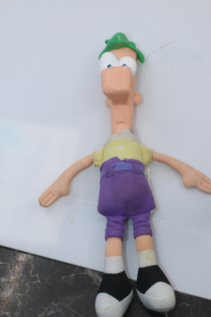 Jakks Disney Phineas & Ferb Doll Gabble Head Dr Doofenshmitz & Flynn