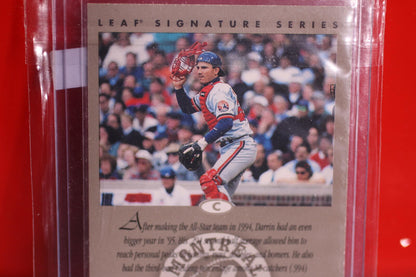 Montreal Expos 1996 Leaf Signature Series Autographed Darrin Fletcher Bronze